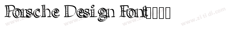 Porsche Design Font字体转换